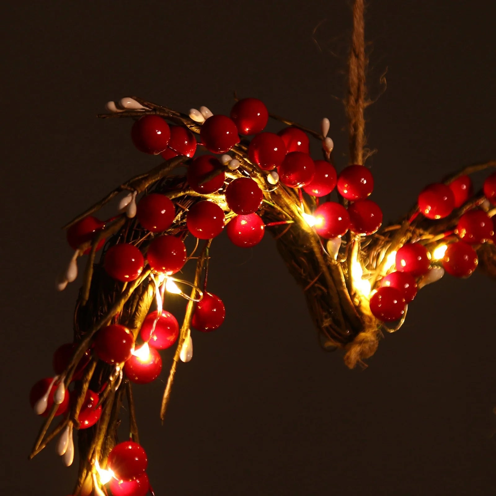 Ydojg 16 Inch Valentine'S Day Sign Luminous Love Heart Shape Wreath Garland with Lights Home Decorations Red Valentines Day Gifts